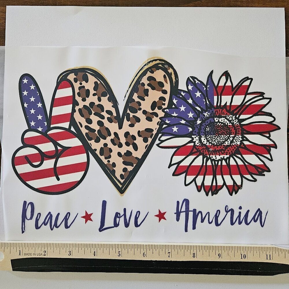 Transfers- Peace-Love-America